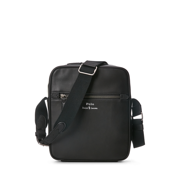 Ralph Lauren, Bags, Lauren By Ralph Lauren Black Leather Crossbody Bag  With An Adjustable Strap