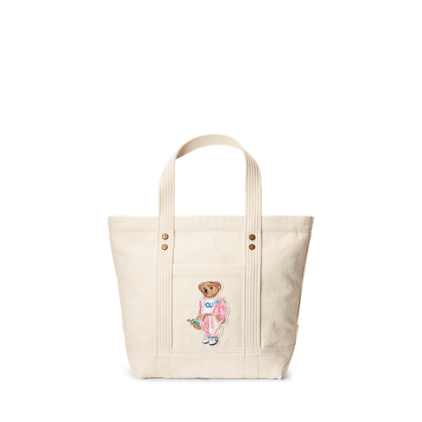 Polo Bear Cotton Canvas Tote