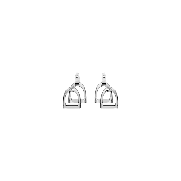 Sterling Silver Double-Stirrup Earrings
