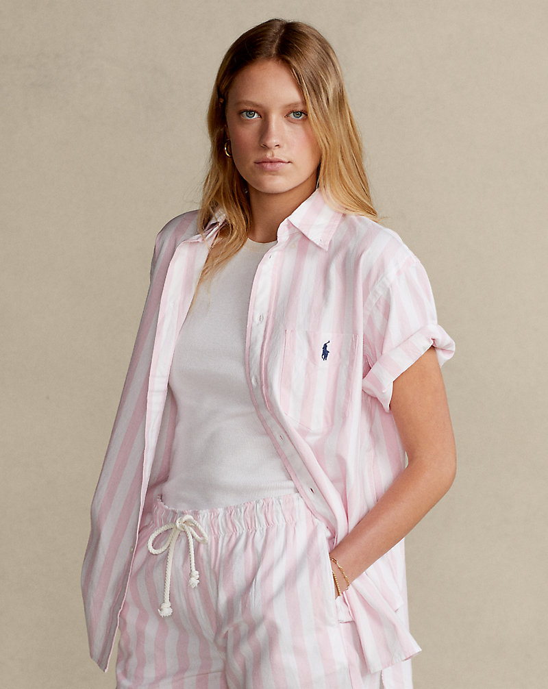 Striped Short-Sleeve Oxford Shirt Polo Ralph Lauren 1