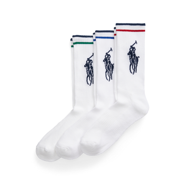Big Pony Athletic Crew Sock 3 Pack for Men Ralph Lauren BR