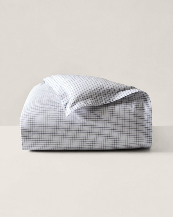 Tattersall-Bettbezug aus Baumwolle