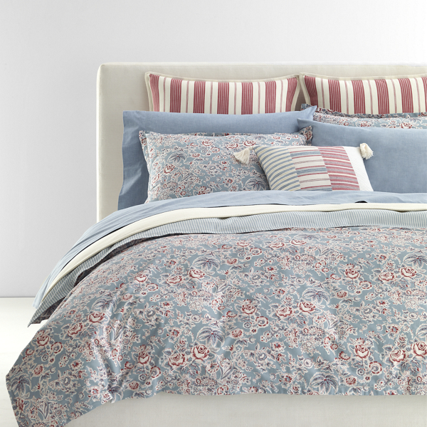 Maddie Floral Duvet Cover Set Lauren Home 1