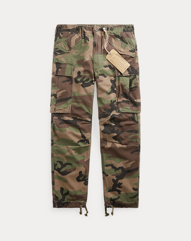 Pantalon cargo camouflage en ripstop RRL 1