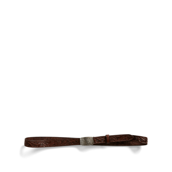 RRL Hand-Tooled Leather Belt 2
