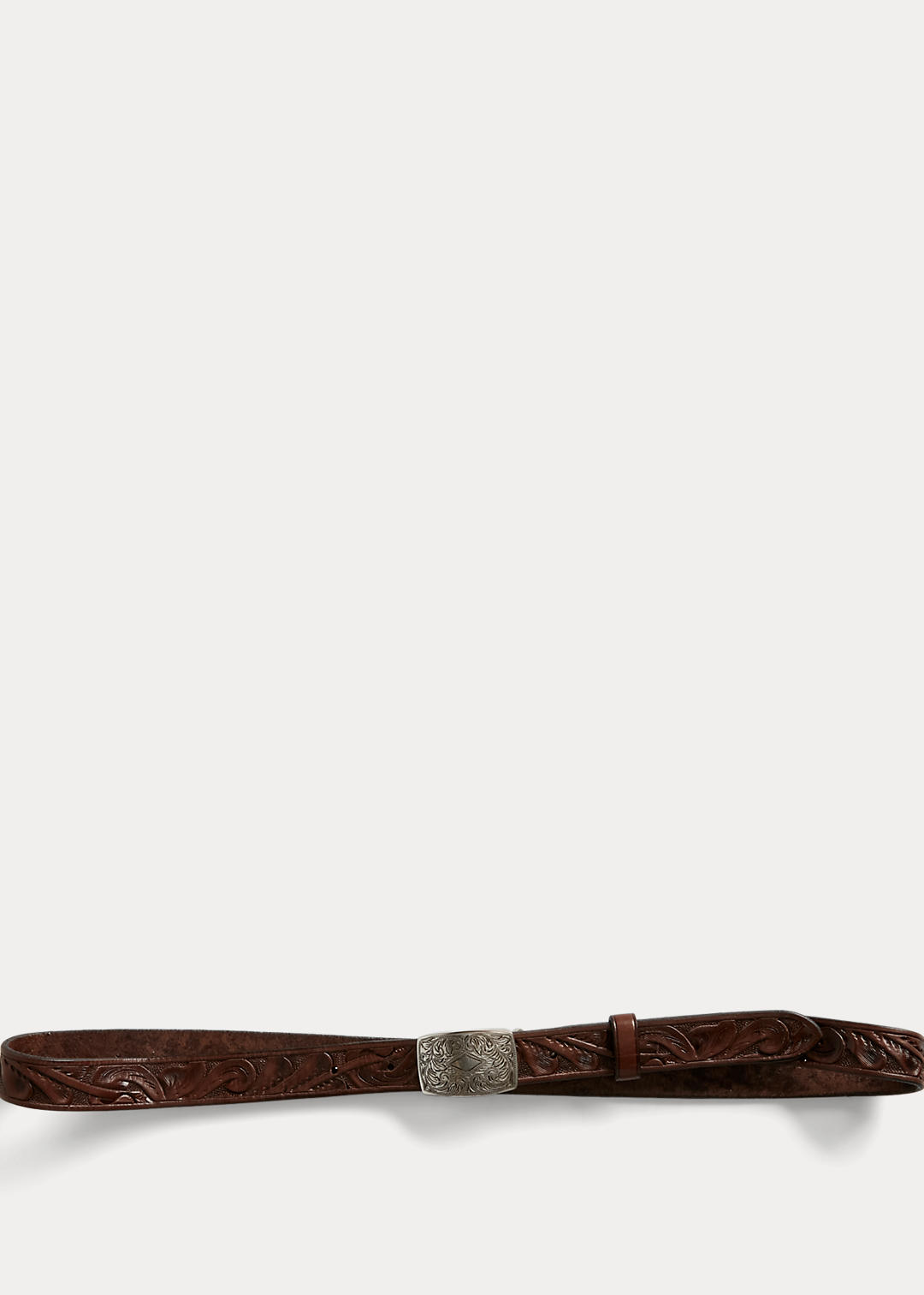RRL Hand-Tooled Leather Belt 2