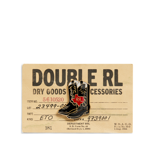 RRL Cowboy Boot Enamelled Pin 3
