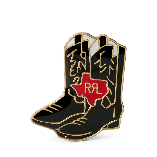 Cowboy Boot Enamelled Pin