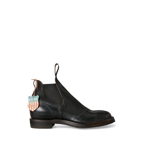 Hand-Burnished Leather Chelsea Boot RRL 1