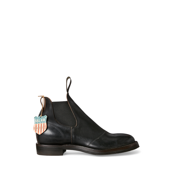 Hand-Burnished Leather Chelsea Boot