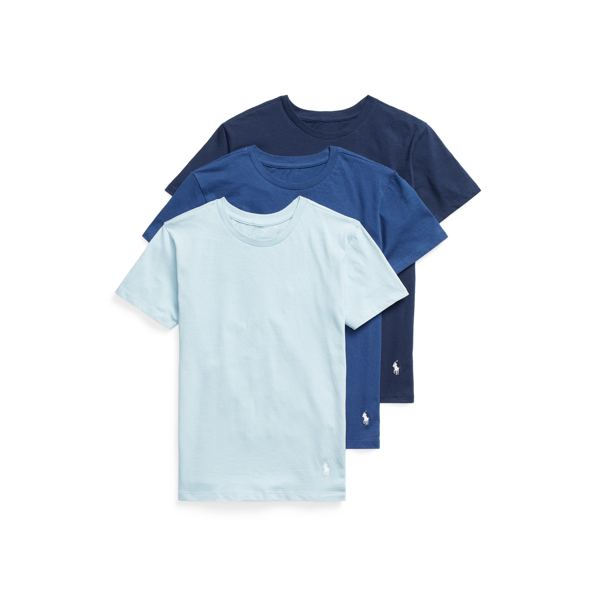 Solid Cotton Crewneck 3 Pack Ralph Lauren