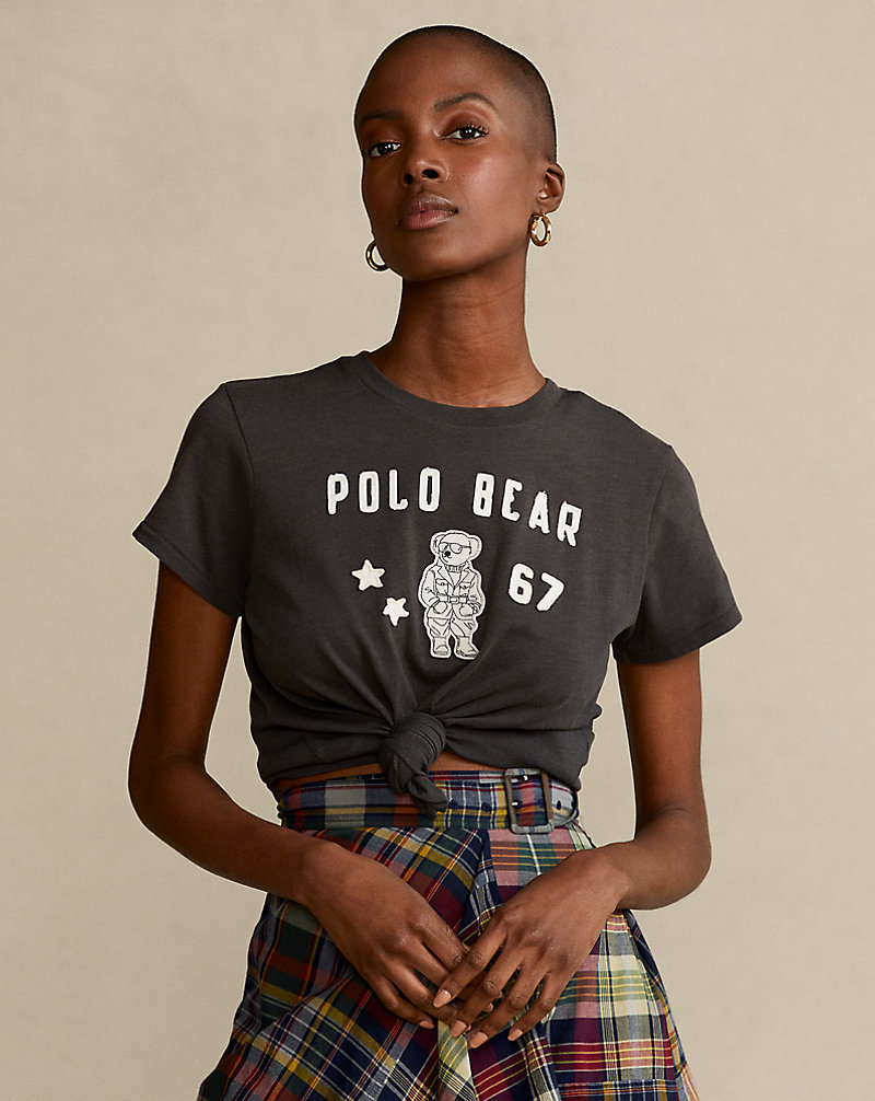 T-shirt patch Safari Polo Bear en jersey Polo Ralph Lauren 1