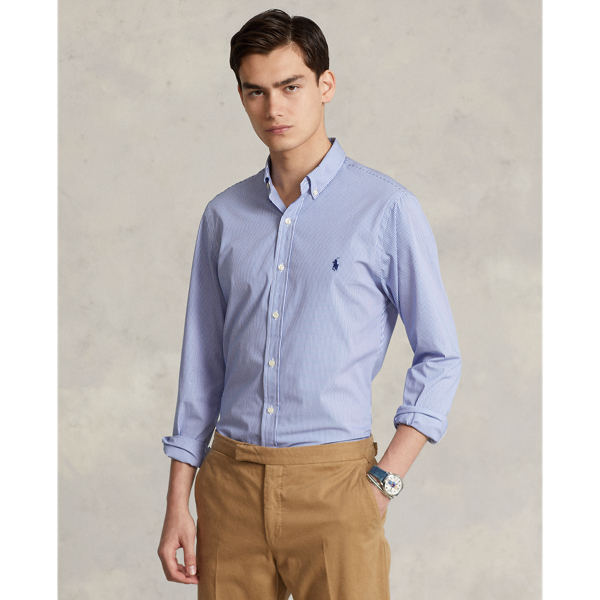 Striped Stretch Poplin Shirt - All Fits