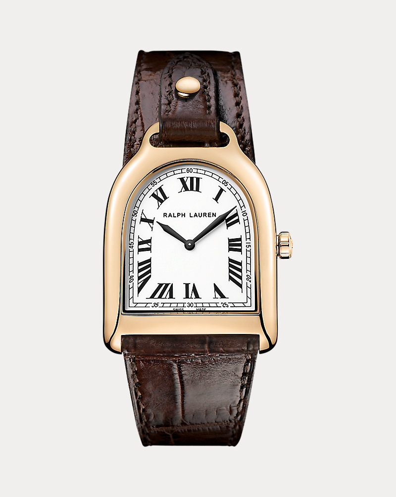 Montre small en or rose The Stirrup Collection 1