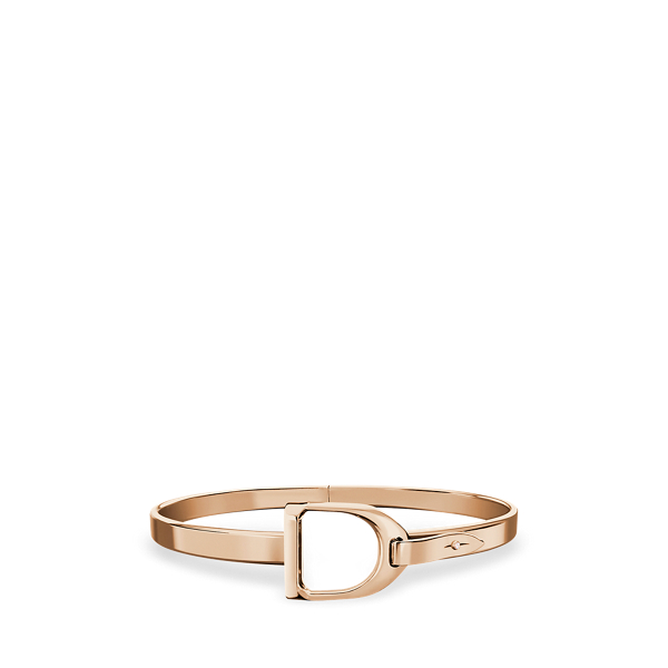 Rose Gold Stirrup Bangle The Equestrian Collection 1