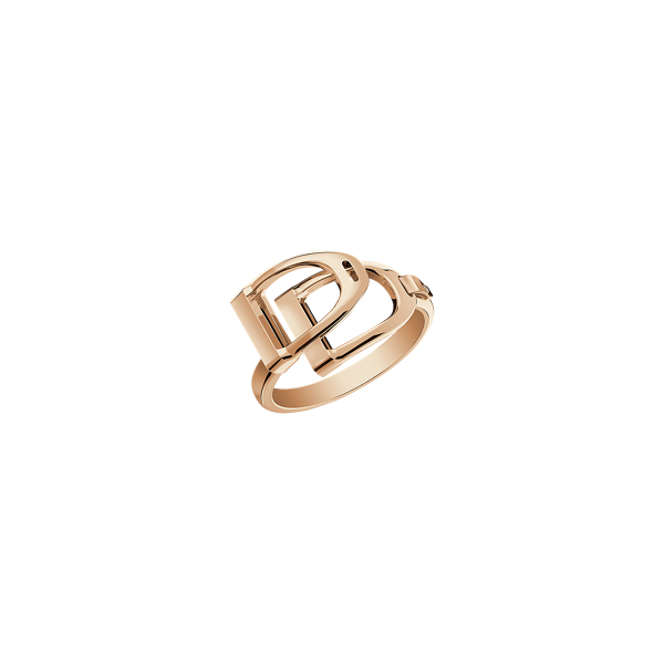 Rose Gold Double-Stirrup Ring