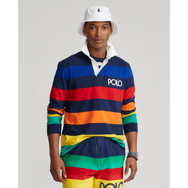 Polo Ralph Lauren Polo Sport Stripe Raglan Jersey Rugby Shirt Polo