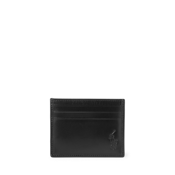 Signature Pony Leather Card Case