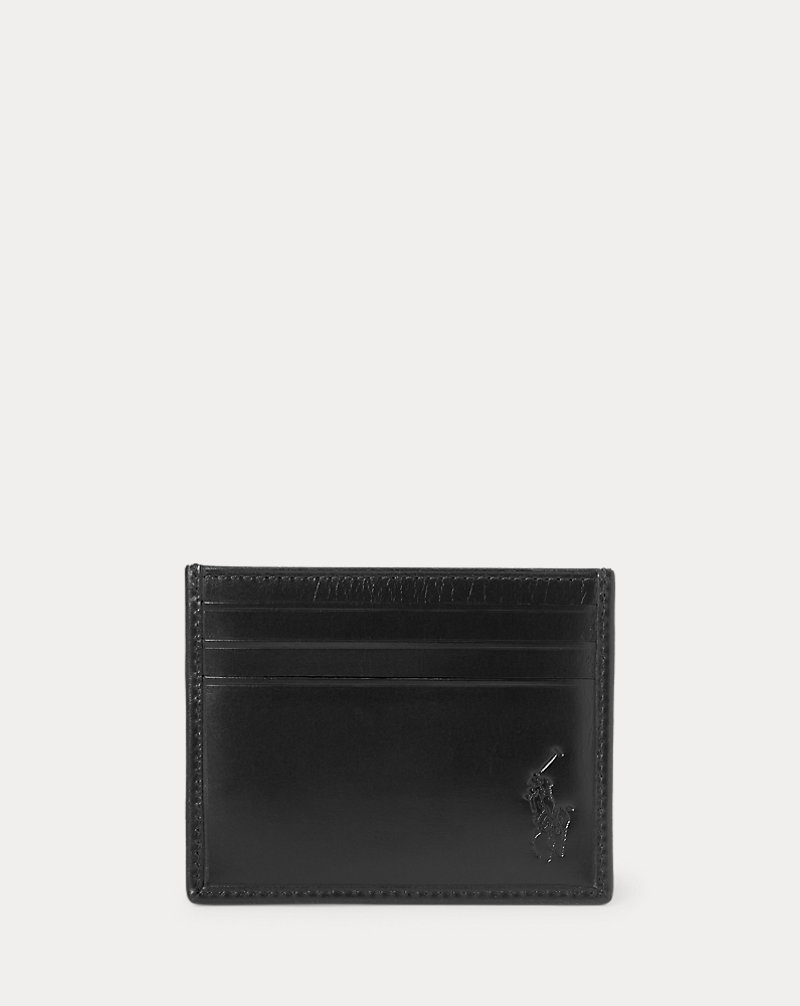 Porte-cartes poney distinctif en cuir Polo Ralph Lauren 1