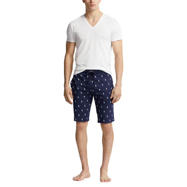 Allover Pony Cotton Jersey Sleep Short for Men Ralph Lauren PA