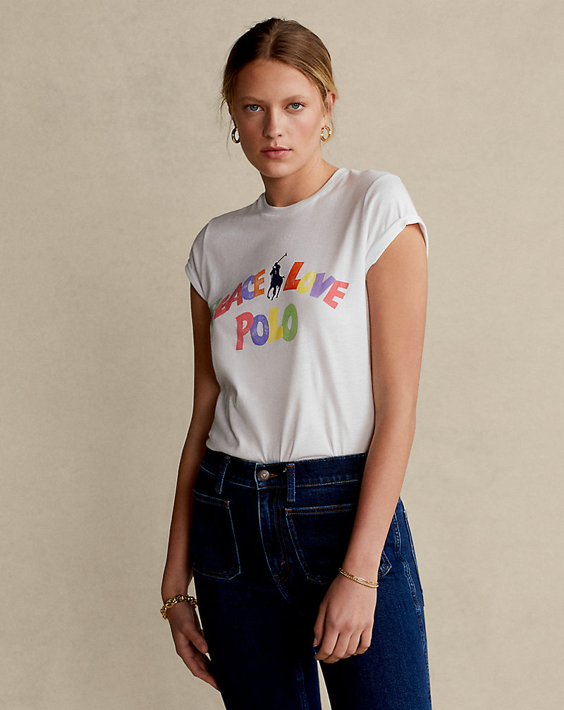 T-shirt Peace Love Polo Polo Ralph Lauren 1
