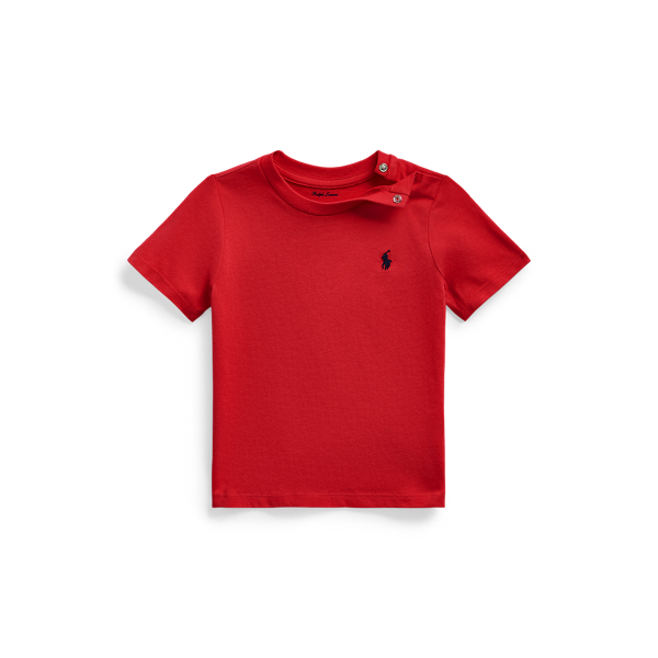 Cotton Jersey Crewneck T-Shirt Baby Boy 1