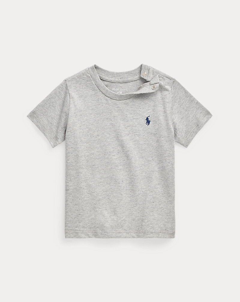 T-shirt de gola redonda em algodão Bebé (menino) 1