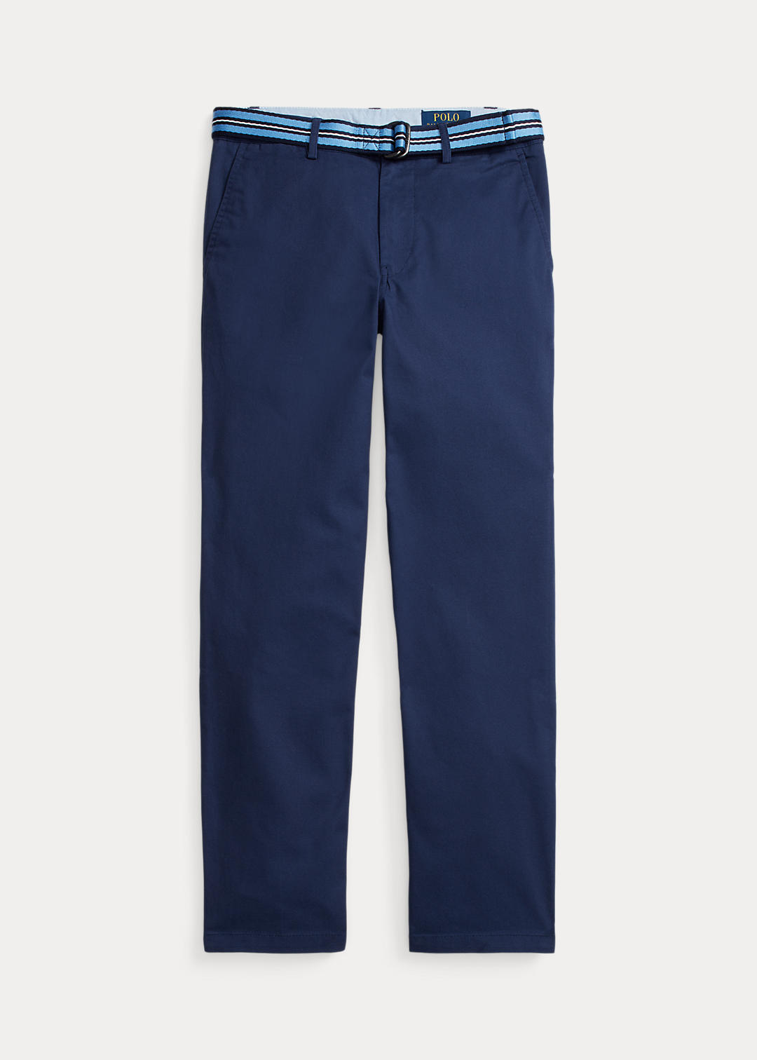 Boys 8-18 Belted Slim Fit Stretch Twill Trouser 1