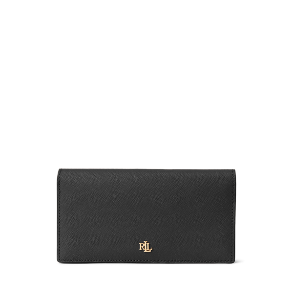 Crosshatch Leather Slim Wallet Lauren 1