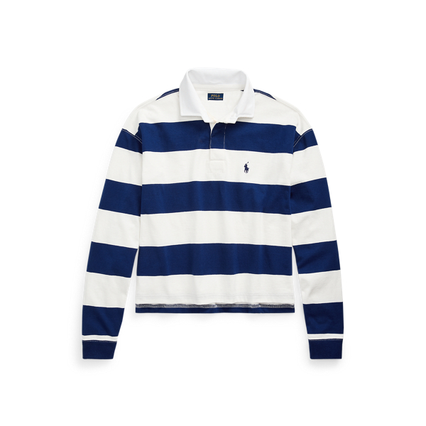 Cotton Cropped Rugby Shirt | Ralph Lauren® Australia