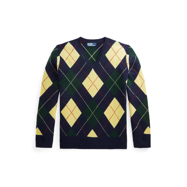 Ralph lauren argyle sweater hotsell