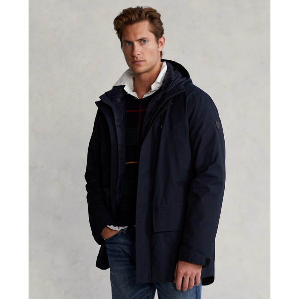 Manteau en sergé et doublure matelassée