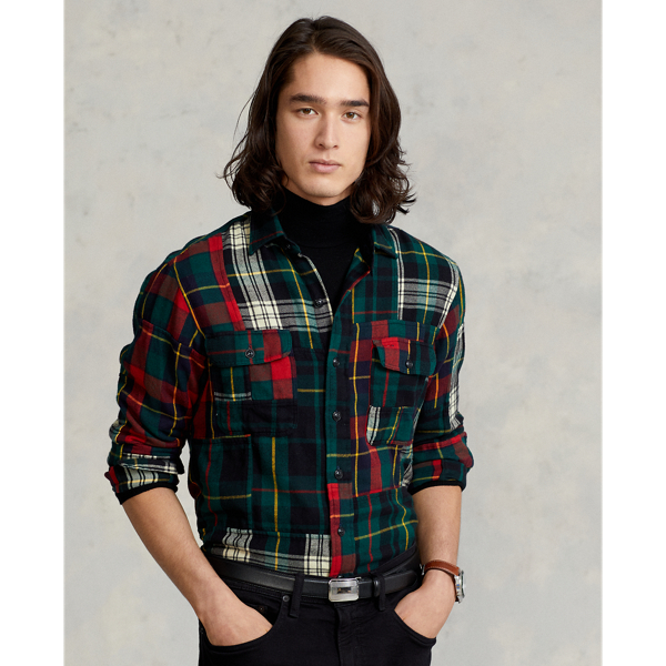 Polo best sale patchwork flannel