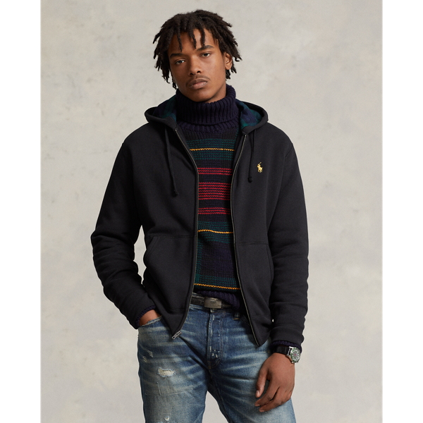 Le sweat à capuche zippé RL en molleton