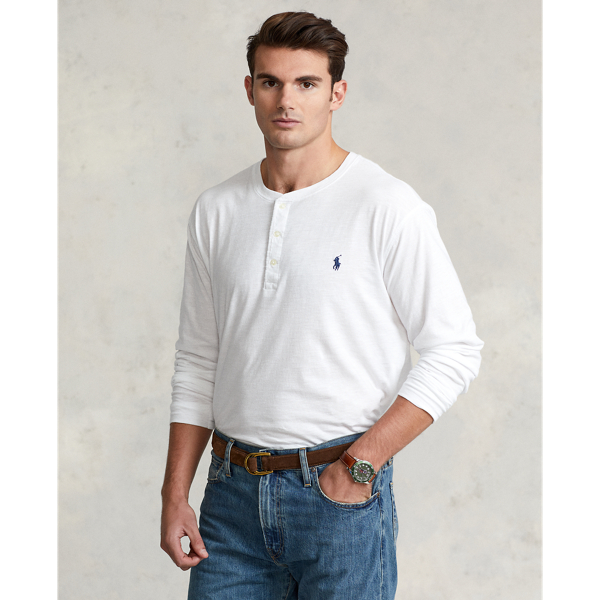 Slub Jersey Henley Shirt