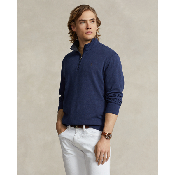 Luxury Jersey Quarter-Zip Pullover