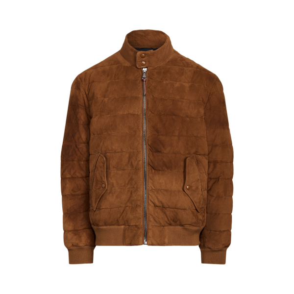 Quilted Suede Jacket for Men Ralph Lauren BE