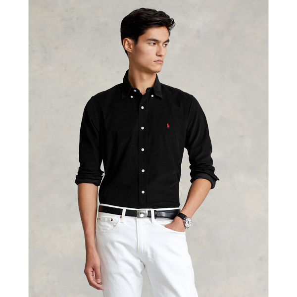 Camisa negra hotsell ralph lauren