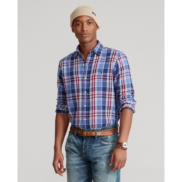 Camicia scozzese in flanella Custom Fit