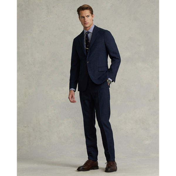 Polo Soft Glen Plaid Wool Twill Suit