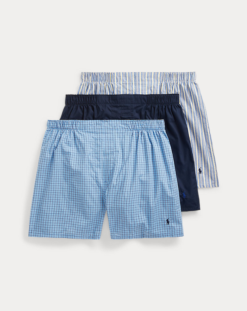 Classic Woven Cotton Boxer 3-Pack Big & Tall 1
