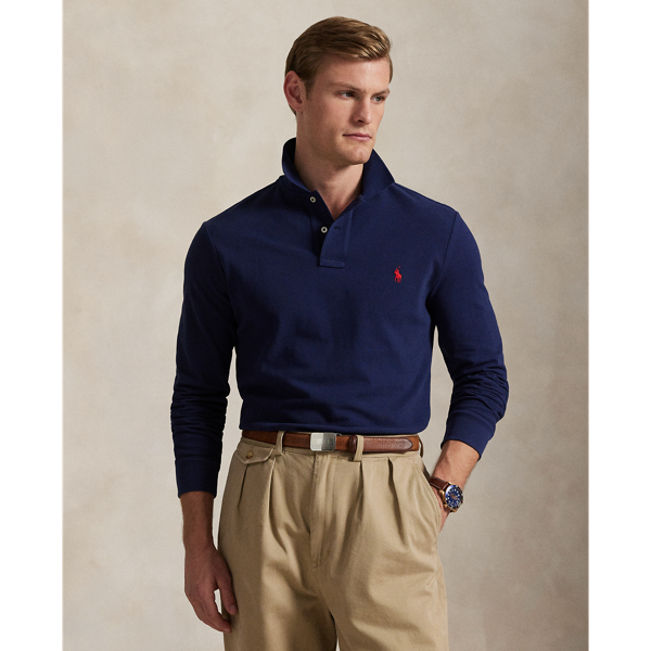 Polo Ralph Lauren Men's Classic-Fit Long Sleeve Soft Cotton Polo Shirt ...