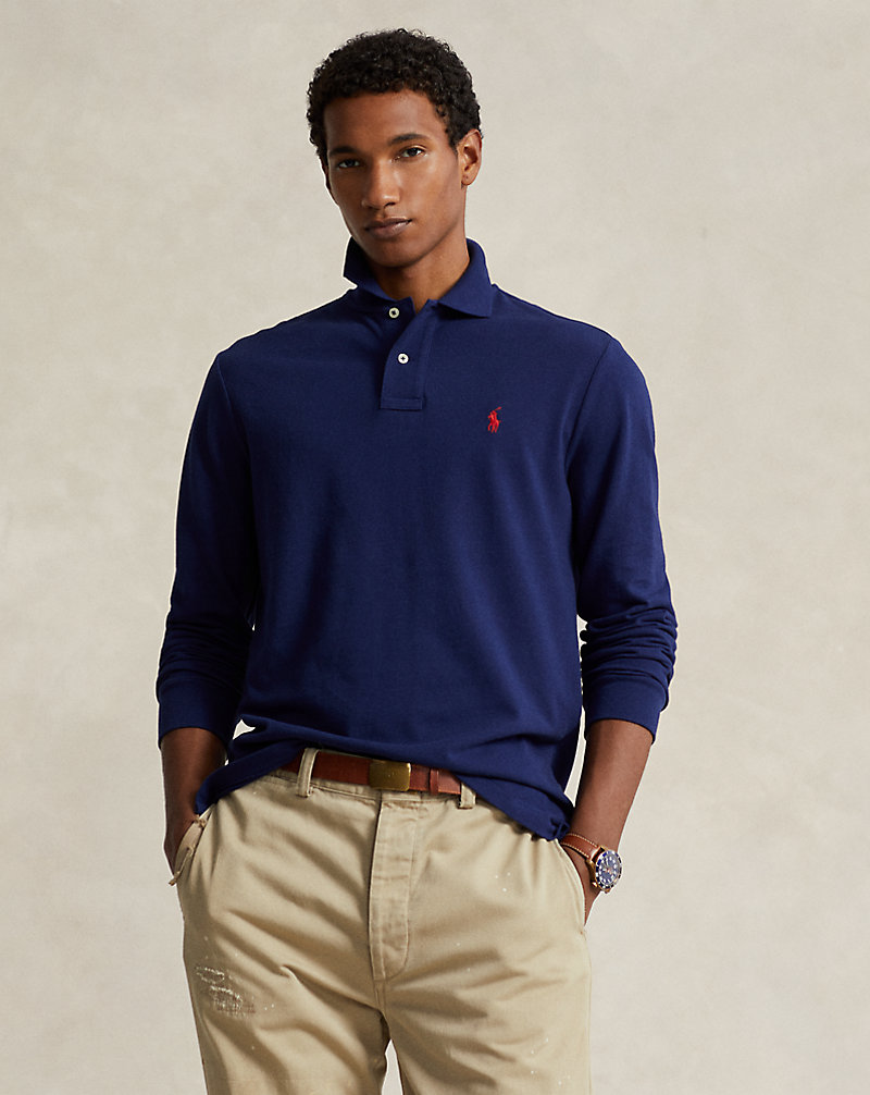 Mesh Long-Sleeve Polo Shirt – All Fits Polo Ralph Lauren 1