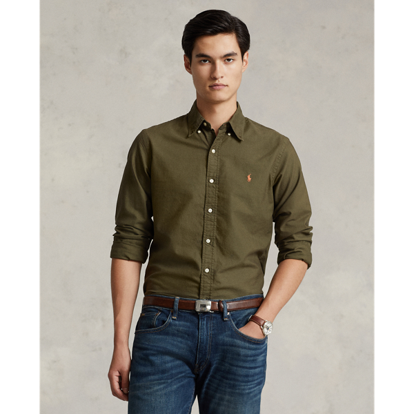 Classic Fit Garment-Dyed Oxford Shirt Polo Ralph Lauren 1