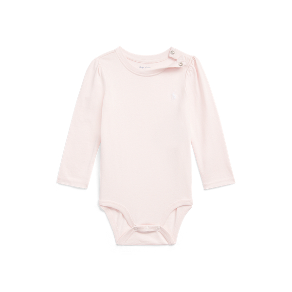 Puff-Sleeve Cotton Jersey Bodysuit Baby Girl 1