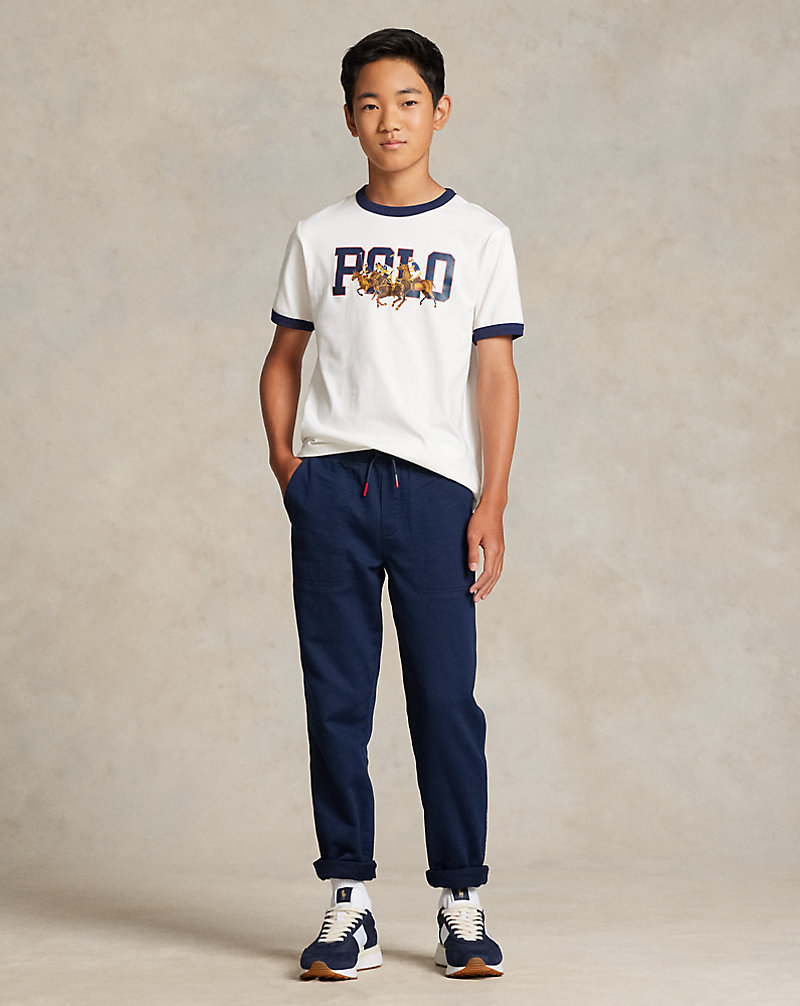 Stretch Cotton Tapered Trouser Boys 8-18 1