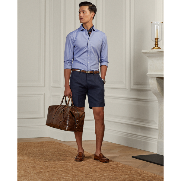 Gregory Hand-Tailored Linen Short Purple Label 1