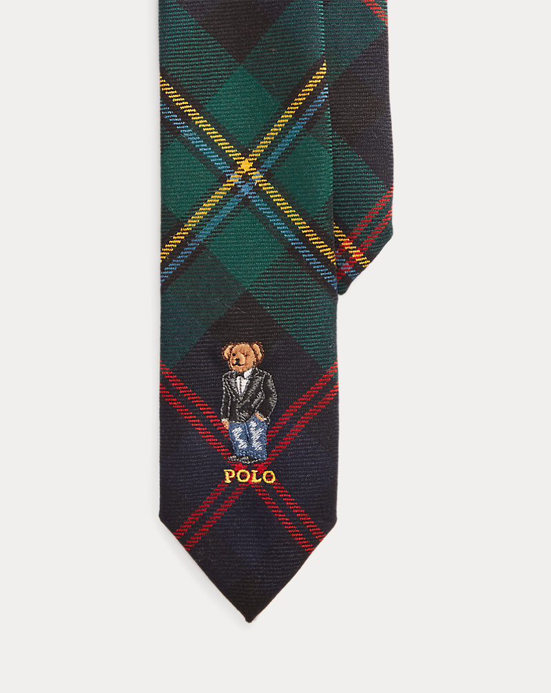 Cravate étroite Polo Bear en laine Polo Ralph Lauren 1