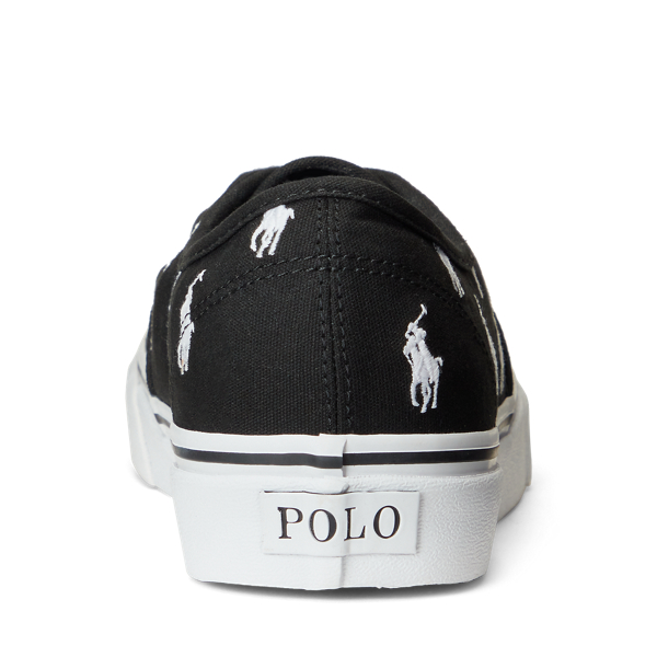 Polo Ralph Lauren Keaton Allover Pony Canvas Trainer 3