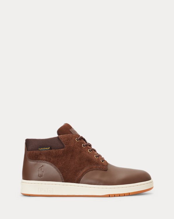 Waterproof Leather-Suede Trainer Boot